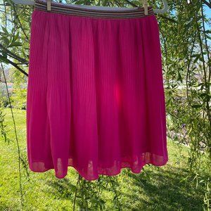 NWT Skies are blue magenta pleated skirt XS
